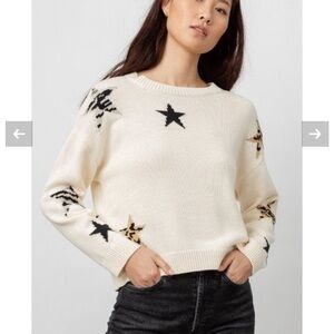 Worn once! Rails Perci Cream Animal Star Print XS!
